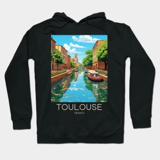 A Pop Art Travel Print of Toulouse - France Hoodie